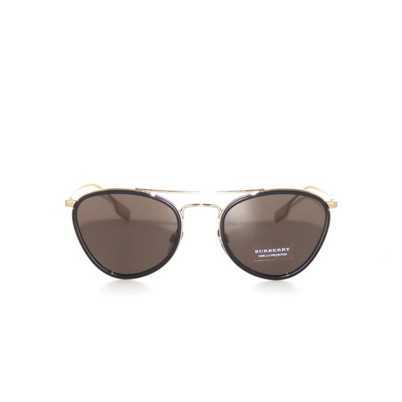 Burberry 3104 1145/3 51 Gold Blk Brown Sunglasses - Picture 3 of 7